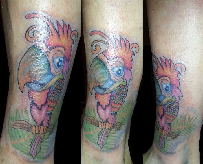 tatouage perroquet 137