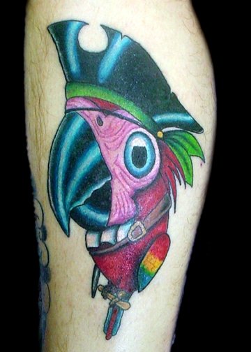 tatouage perroquet 143