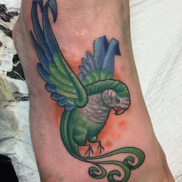 tatouage perroquet 158