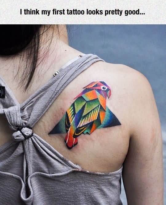 tatouage perroquet 218