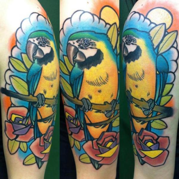 tatouage perroquet 269