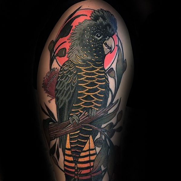 tatouage perroquet 308