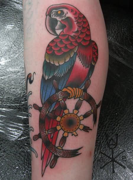 tatouage perroquet 329