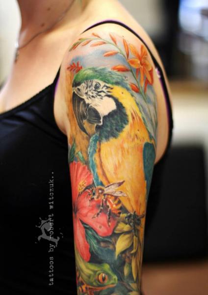 tatouage perroquet 380