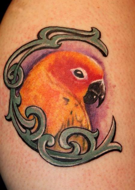 tatouage perroquet 41