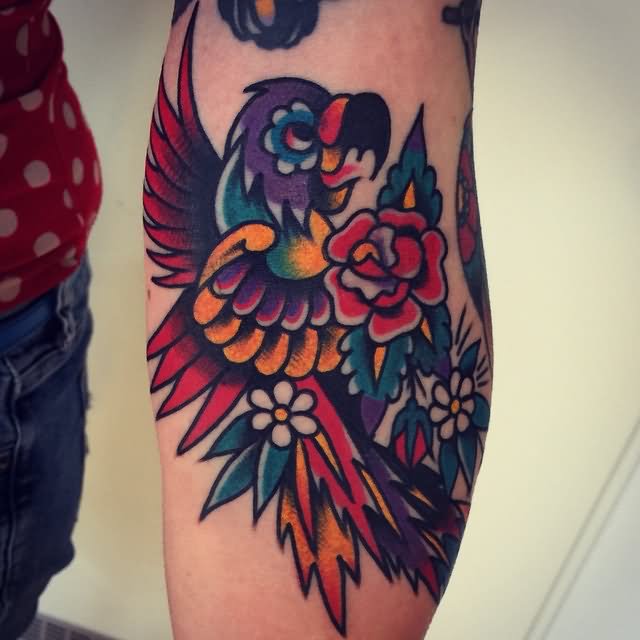 tatouage perroquet 422