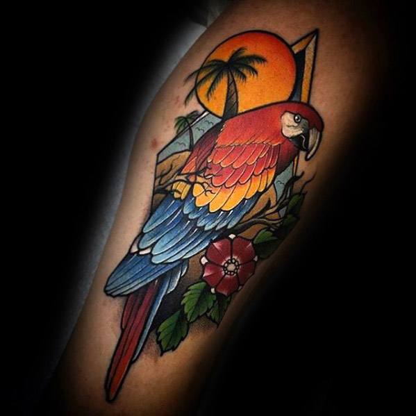 tatouage perroquet 431