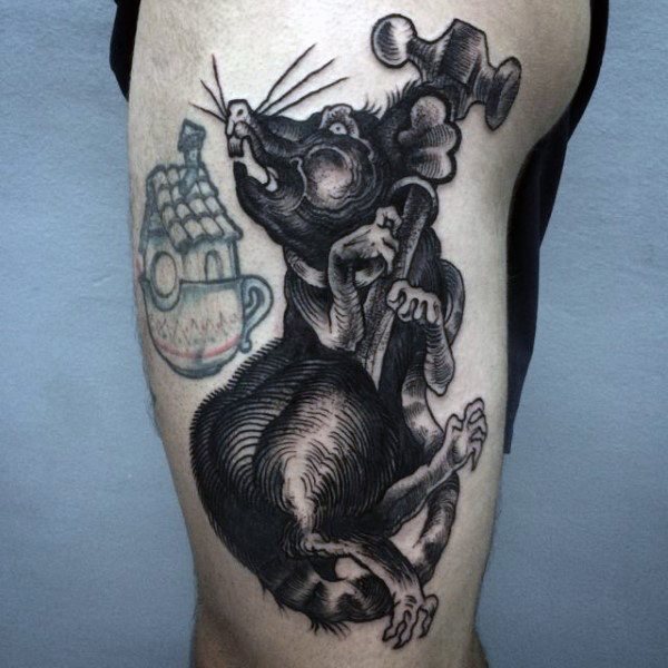 tatouage rat 218