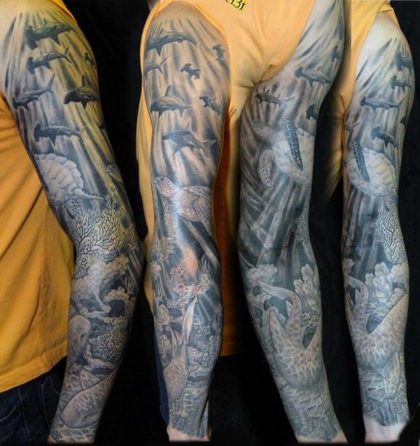 tatouage requin 128