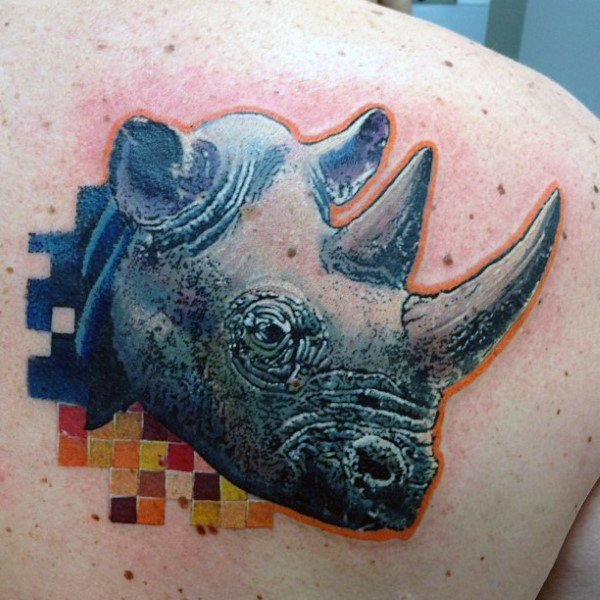 tatouage rhinoceros 122