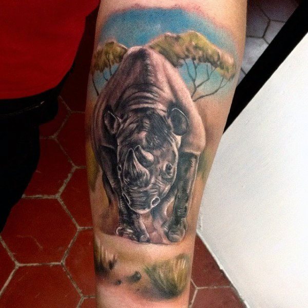 tatouage rhinoceros 182