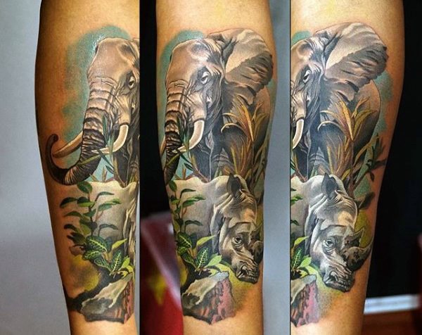 tatouage rhinoceros 197