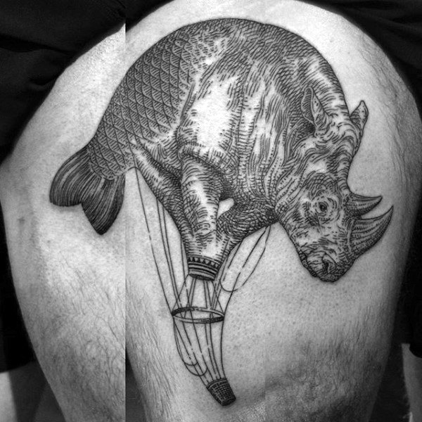 tatouage rhinoceros 89