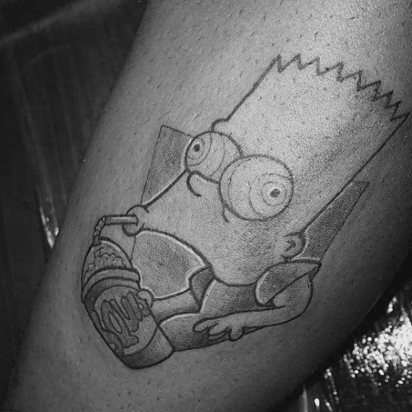 tatouage bart simpson 44