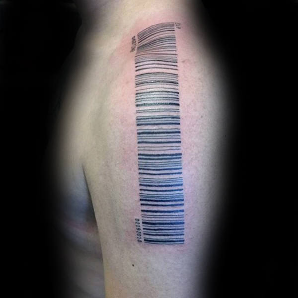tatouage code barres 09