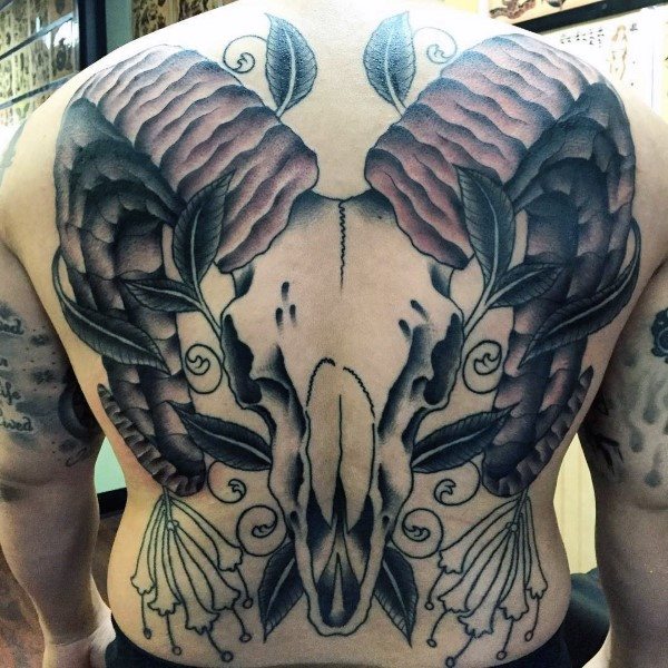 tatouage signe belier 54