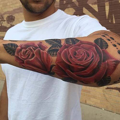 tatouage rose 11