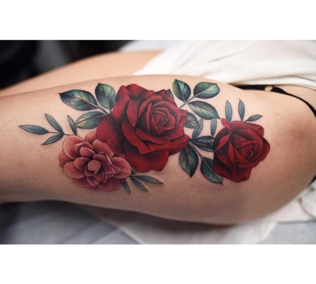 tatouage rose 137