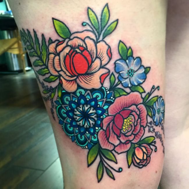 tatouage rose 159
