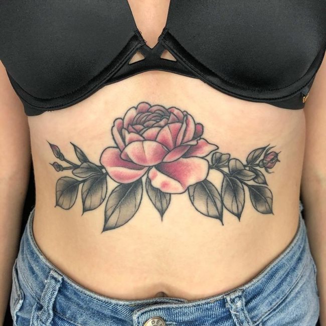 tatouage rose 175