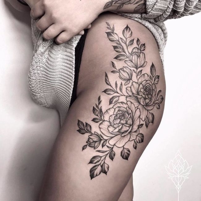 tatouage rose 187