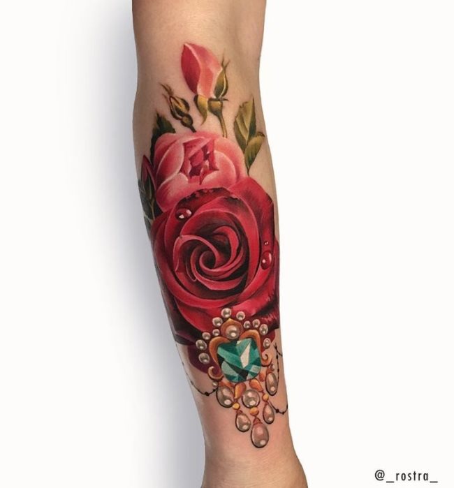 tatouage rose 193