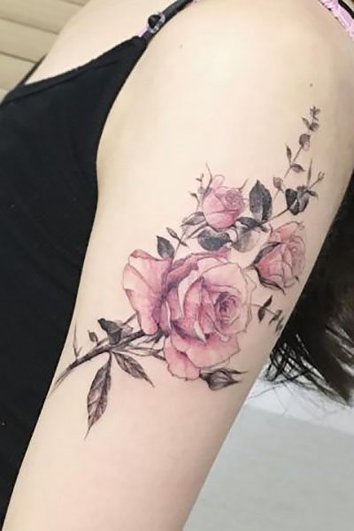 tatouage rose 285