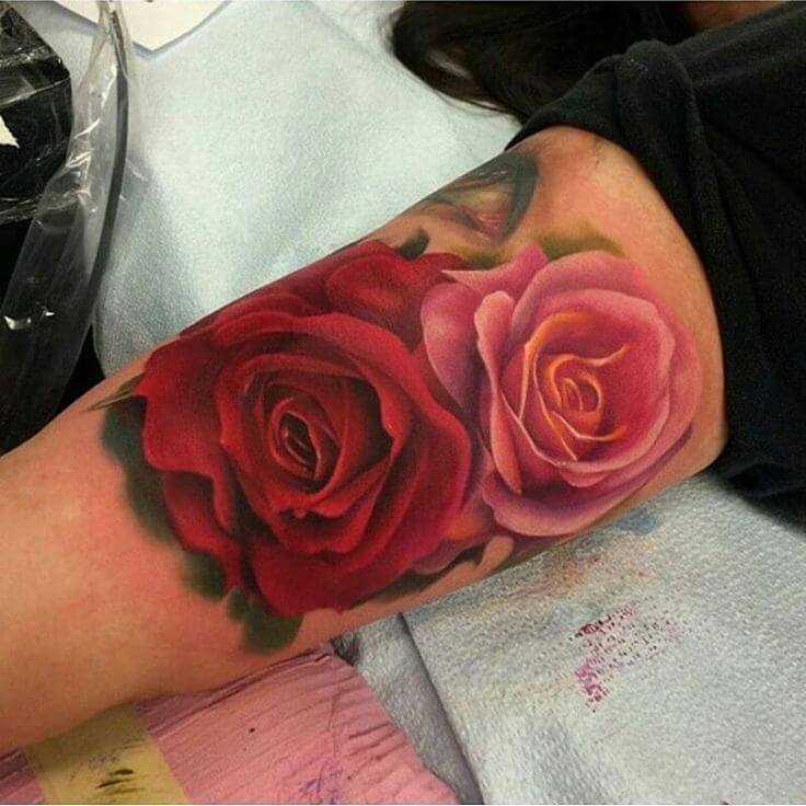 tatouage rose 31