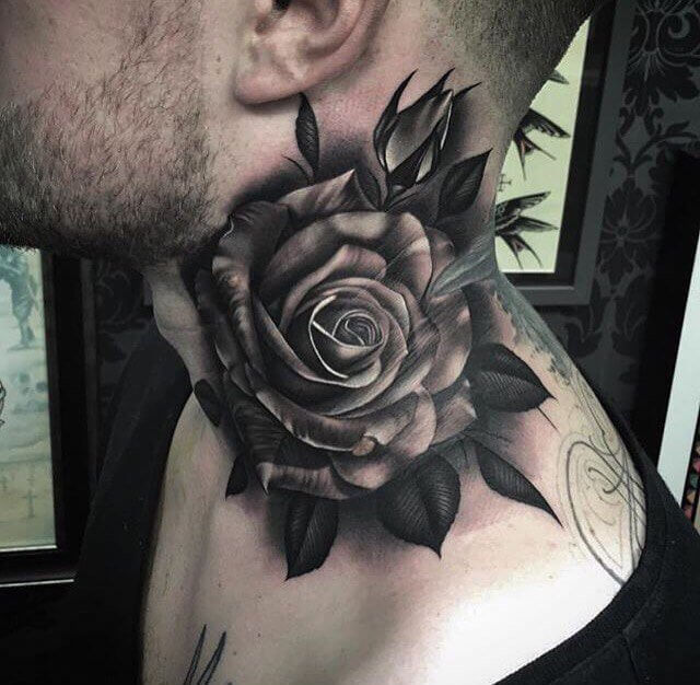 tatouage rose 33