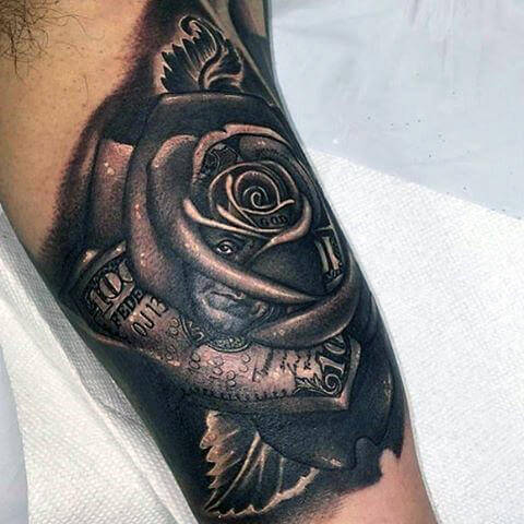 tatouage rose 79