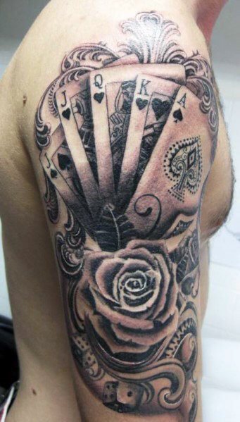 tatouage rose 81
