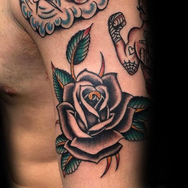 tatouage rose 99