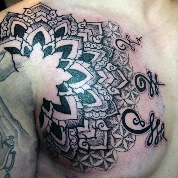 tatouage fleur de la vie 24