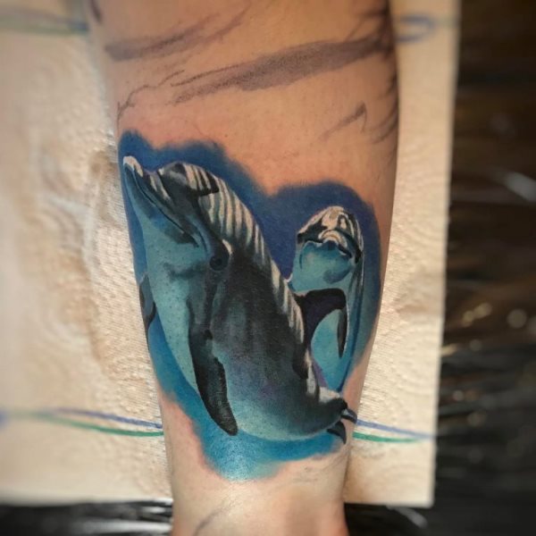 tatouage dauphin 101