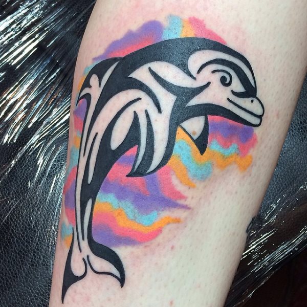 tatouage dauphin 26