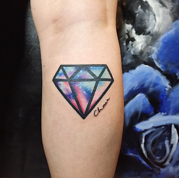 tatouage diamant 284