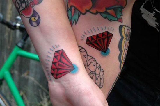 tatouage diamant 347