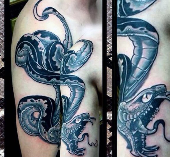 tatouage serpent 164