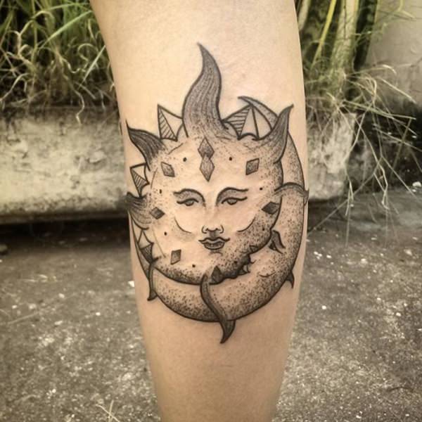 tatouage soleil 182