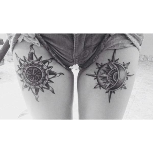 tatouage soleil 221