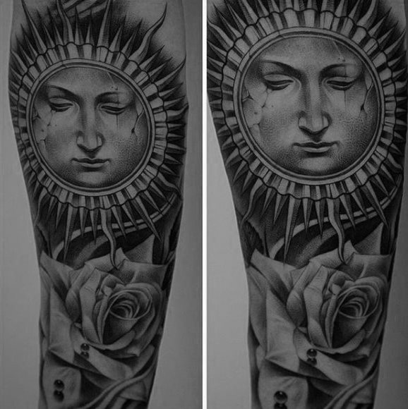 tatouage soleil 233