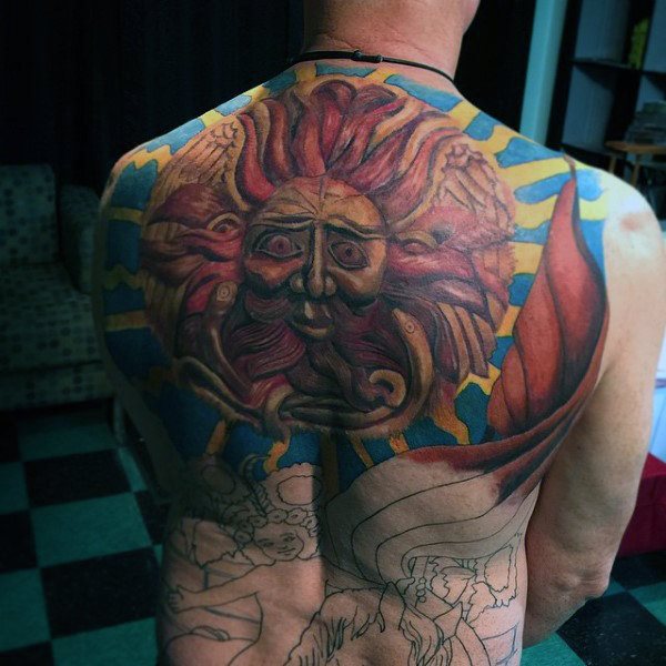 tatouage soleil 236