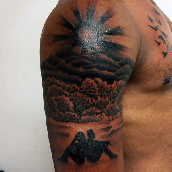 tatouage soleil 353