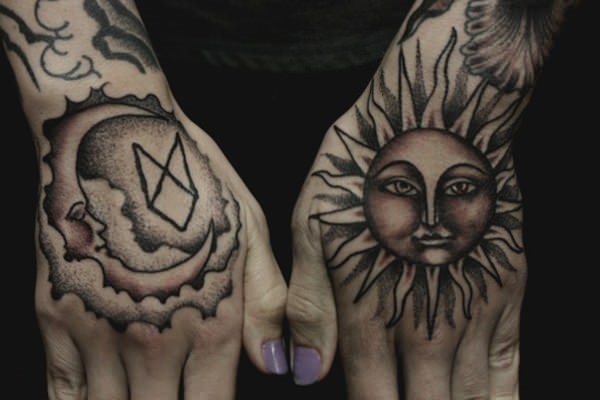 tatouage soleil 71
