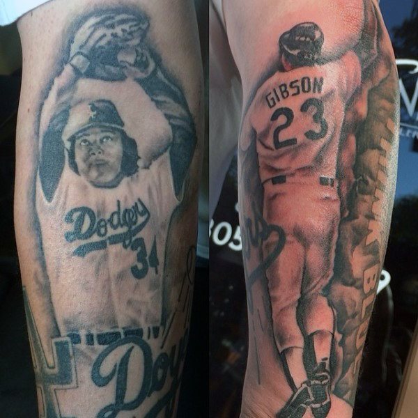 tatouage baseball 52
