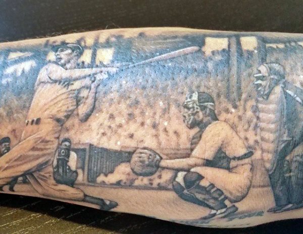 tatouage baseball 76