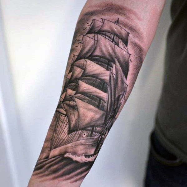 tatouage bateau 136