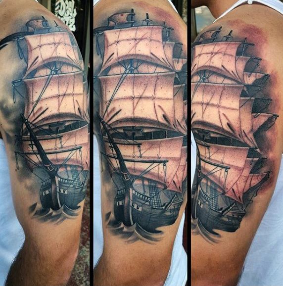 tatouage bateau 22