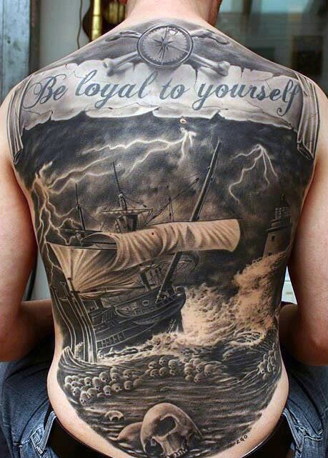 tatouage bateau 25
