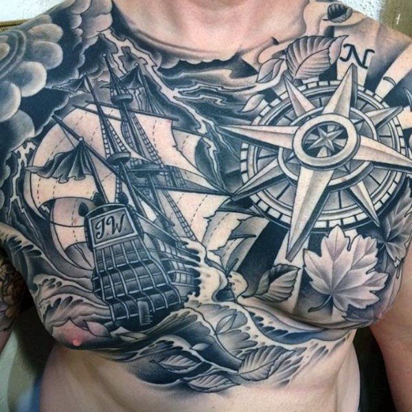 tatouage bateau 34